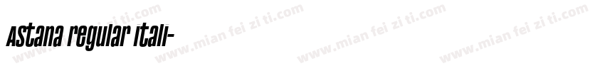 Astana regular itali字体转换